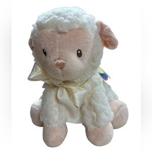 Aurora Playful Blessing Lamb Girl Baby Stuffed Animal Plays “Jesus Loves Me” NWT